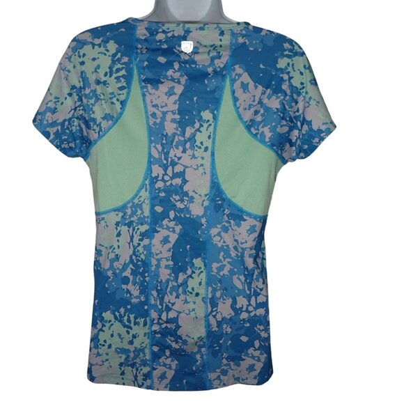 Noble Equestrian Performance Shirt Women S Blue camo Athletic Base Layer Vented - Picture 4 of 8